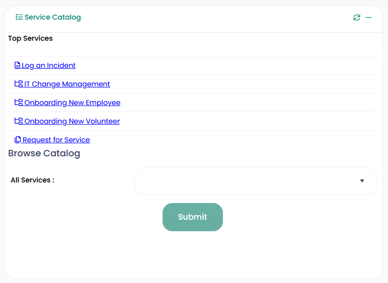 Service Catalog